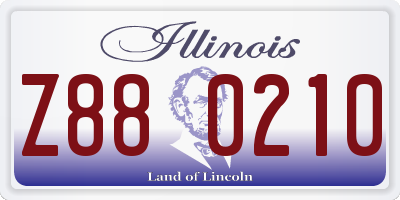 IL license plate Z880210