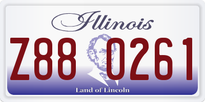 IL license plate Z880261
