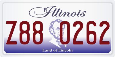 IL license plate Z880262