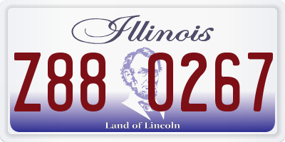 IL license plate Z880267