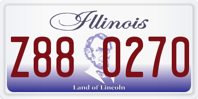 IL license plate Z880270