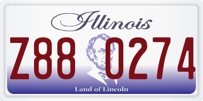 IL license plate Z880274