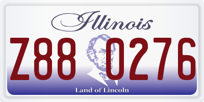 IL license plate Z880276