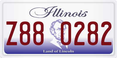 IL license plate Z880282