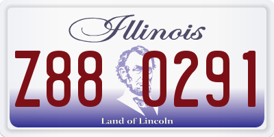 IL license plate Z880291