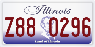 IL license plate Z880296