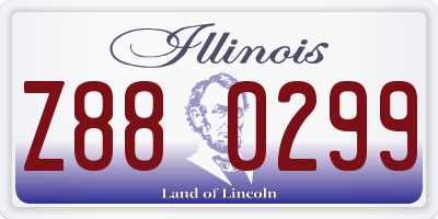 IL license plate Z880299