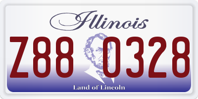 IL license plate Z880328