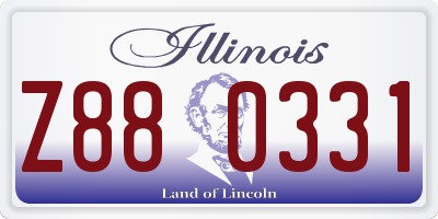 IL license plate Z880331