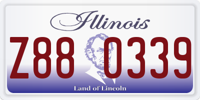 IL license plate Z880339