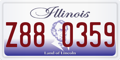 IL license plate Z880359