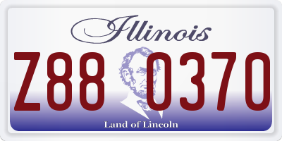 IL license plate Z880370