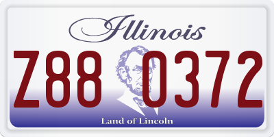IL license plate Z880372