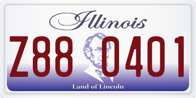 IL license plate Z880401
