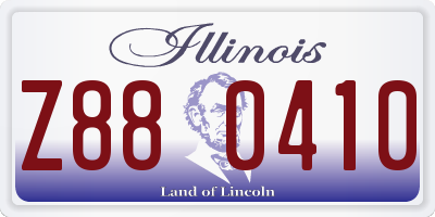 IL license plate Z880410