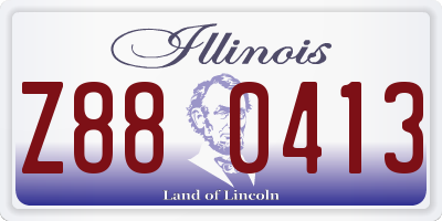 IL license plate Z880413