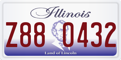IL license plate Z880432