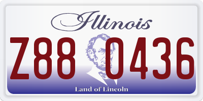IL license plate Z880436