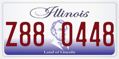 IL license plate Z880448