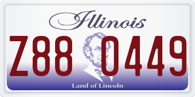 IL license plate Z880449
