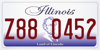 IL license plate Z880452