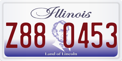 IL license plate Z880453
