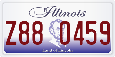 IL license plate Z880459