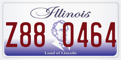 IL license plate Z880464