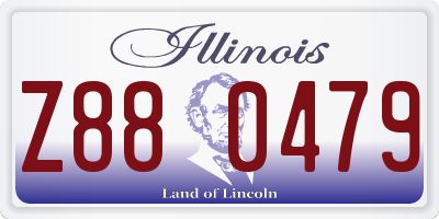 IL license plate Z880479