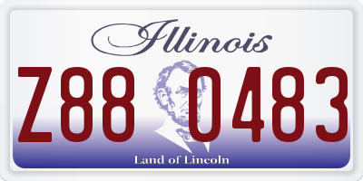 IL license plate Z880483