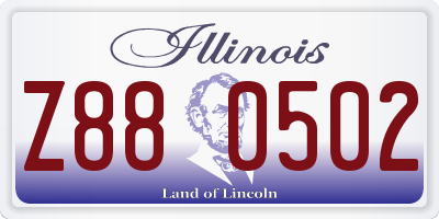 IL license plate Z880502