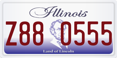 IL license plate Z880555