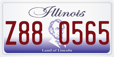 IL license plate Z880565