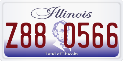 IL license plate Z880566