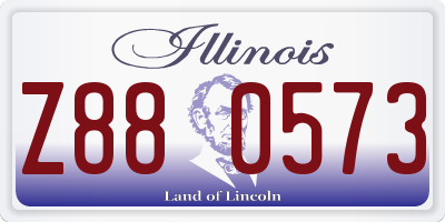 IL license plate Z880573