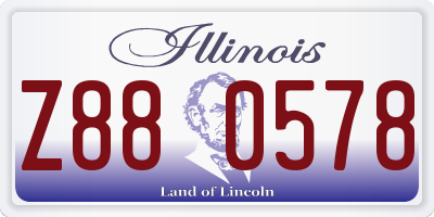 IL license plate Z880578
