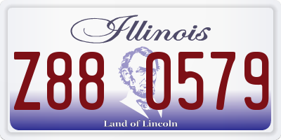 IL license plate Z880579
