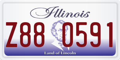 IL license plate Z880591