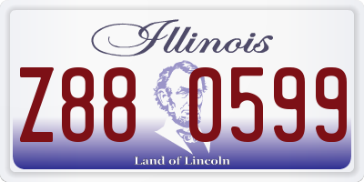 IL license plate Z880599