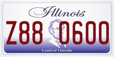IL license plate Z880600