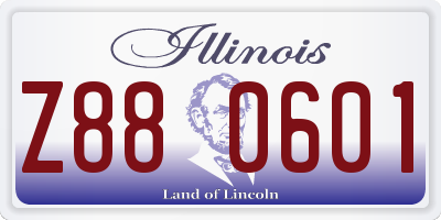 IL license plate Z880601