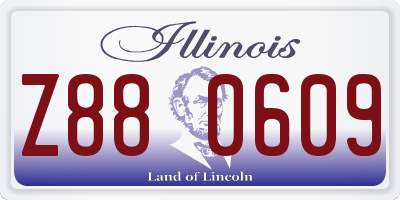 IL license plate Z880609