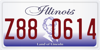 IL license plate Z880614