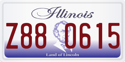 IL license plate Z880615