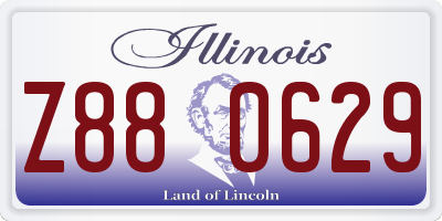 IL license plate Z880629