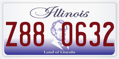 IL license plate Z880632