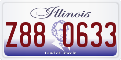 IL license plate Z880633