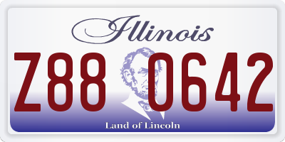 IL license plate Z880642