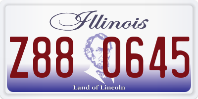 IL license plate Z880645