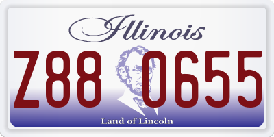 IL license plate Z880655
